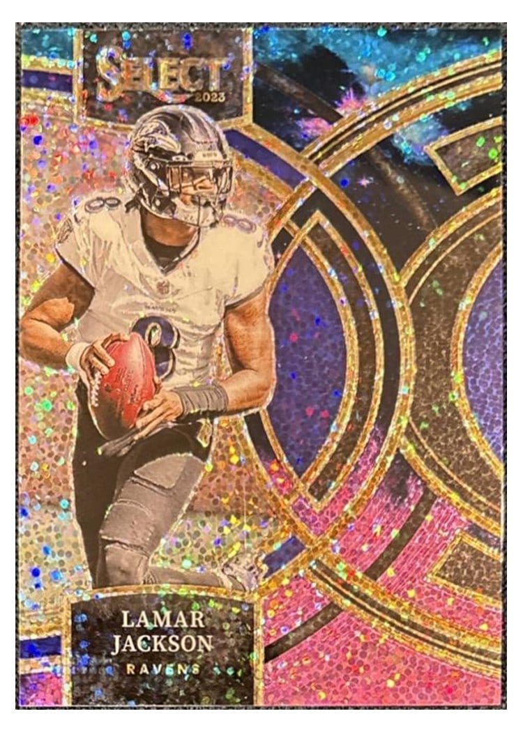 2023 Panini Select Base Set Lamar Jackson #190 card