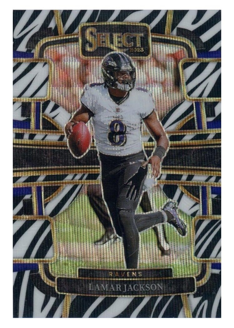 2023 Panini Select Base Set Lamar Jackson #190 card