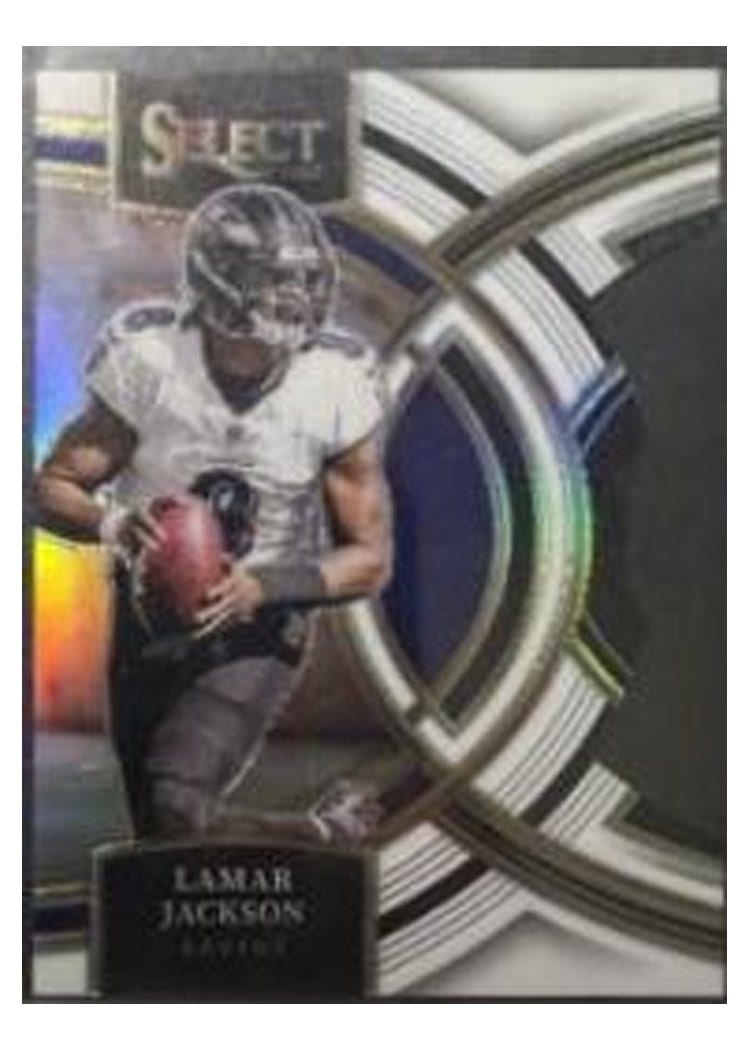 2023 Panini Select Base Set Lamar Jackson #190 card