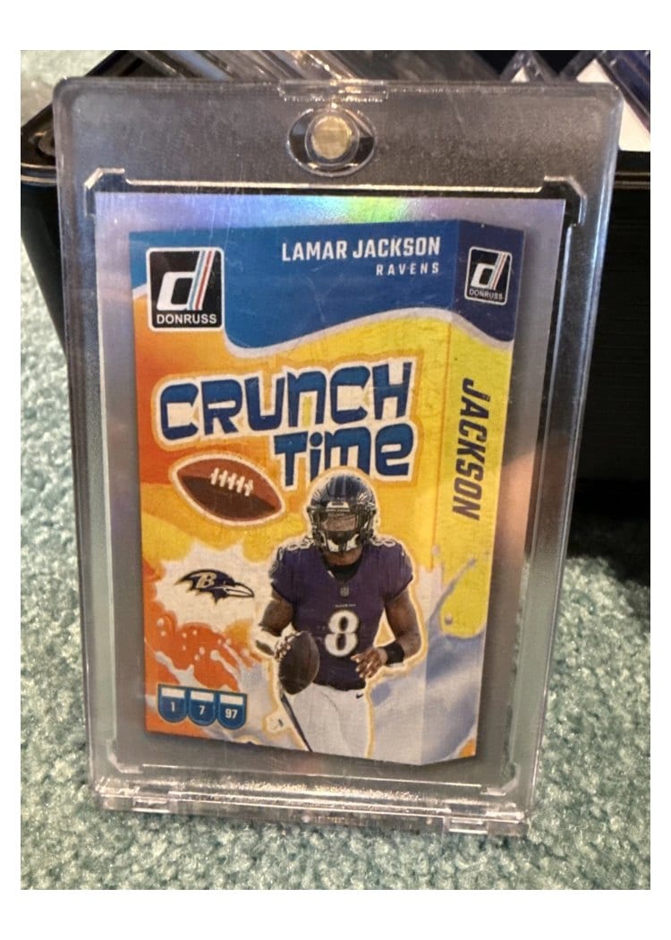 2024 Donruss Crunch Time Lamar Jackson #CT-LJA card