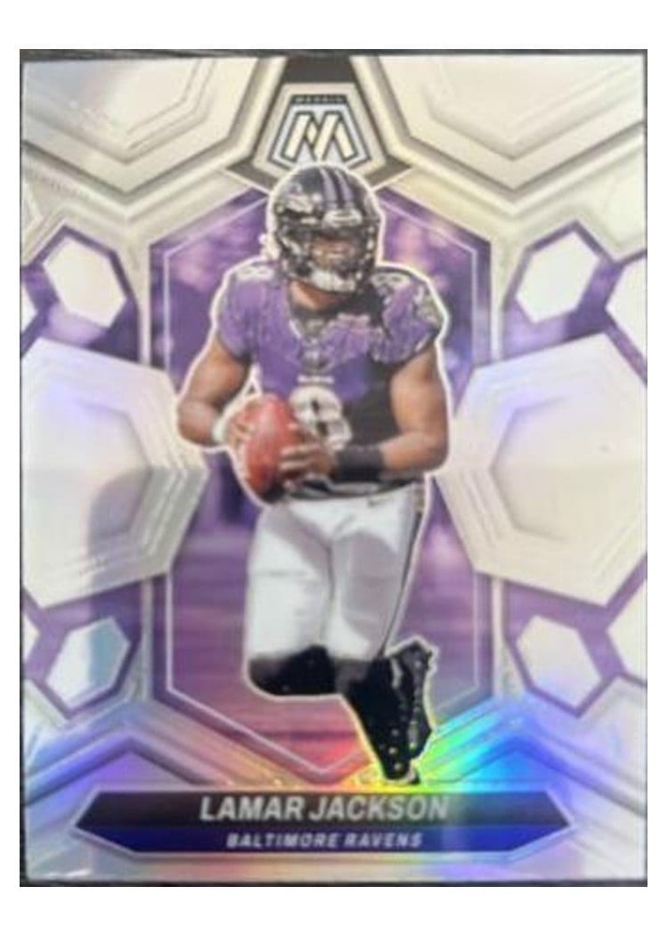 2024 Panini Mosaic Base Set Lamar Jackson Silver #15 card