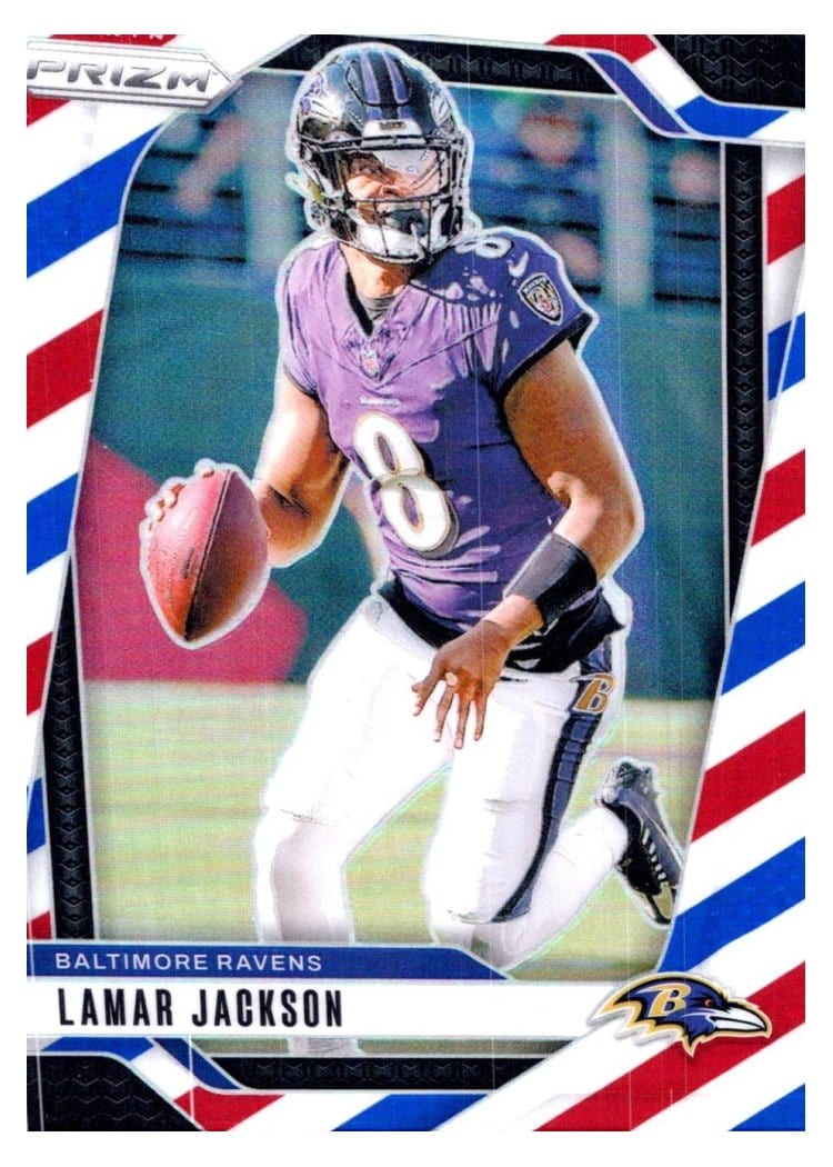 2024 Panini Prizm Base Set Lamar Jackson #19 card