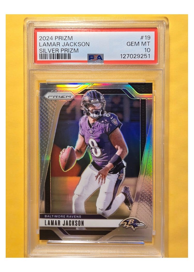 2024 Panini Prizm Base Set Lamar Jackson Silver #19 card