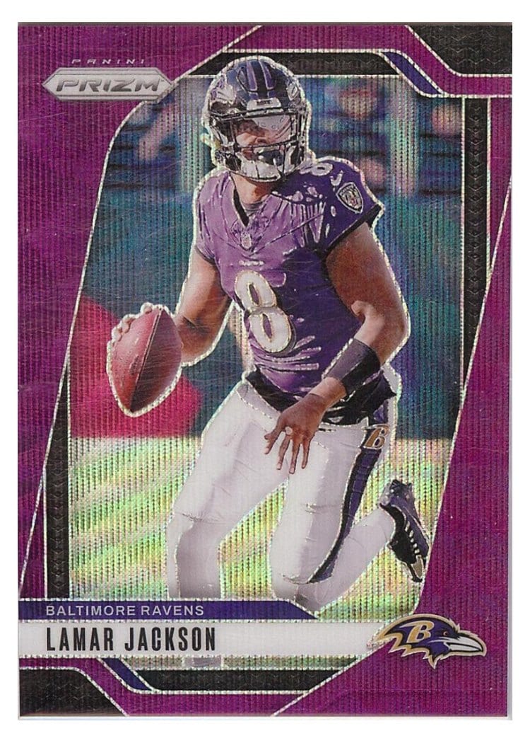2024 Panini Prizm Base Set Lamar Jackson #19 card