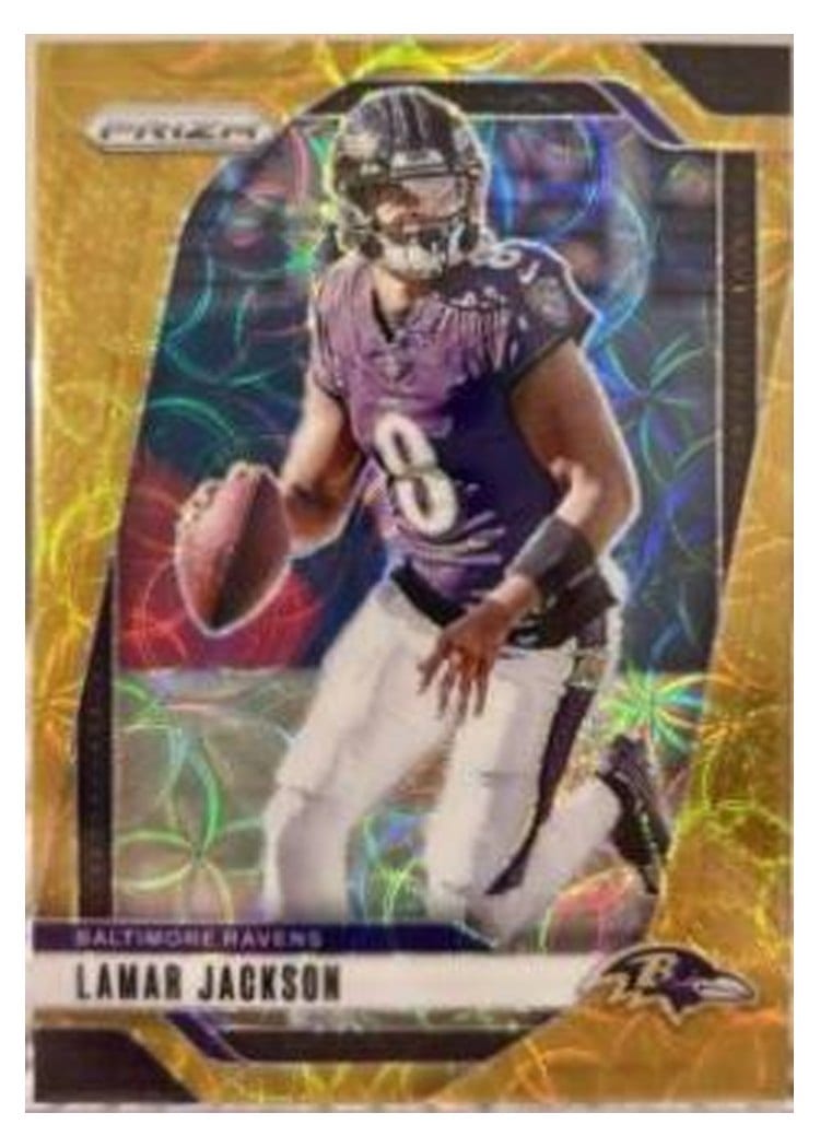 2024 Panini Prizm Base Set Lamar Jackson #19 card