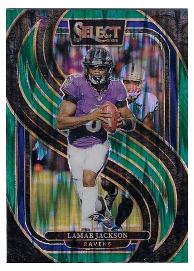 2024 Panini Select Lamar Jackson #121 card