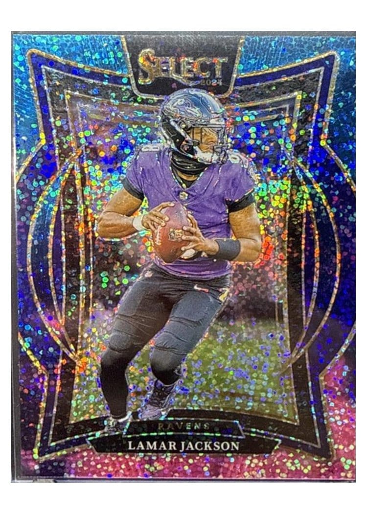 2024 Panini Select Lamar Jackson Cosmic Prizm #35 card