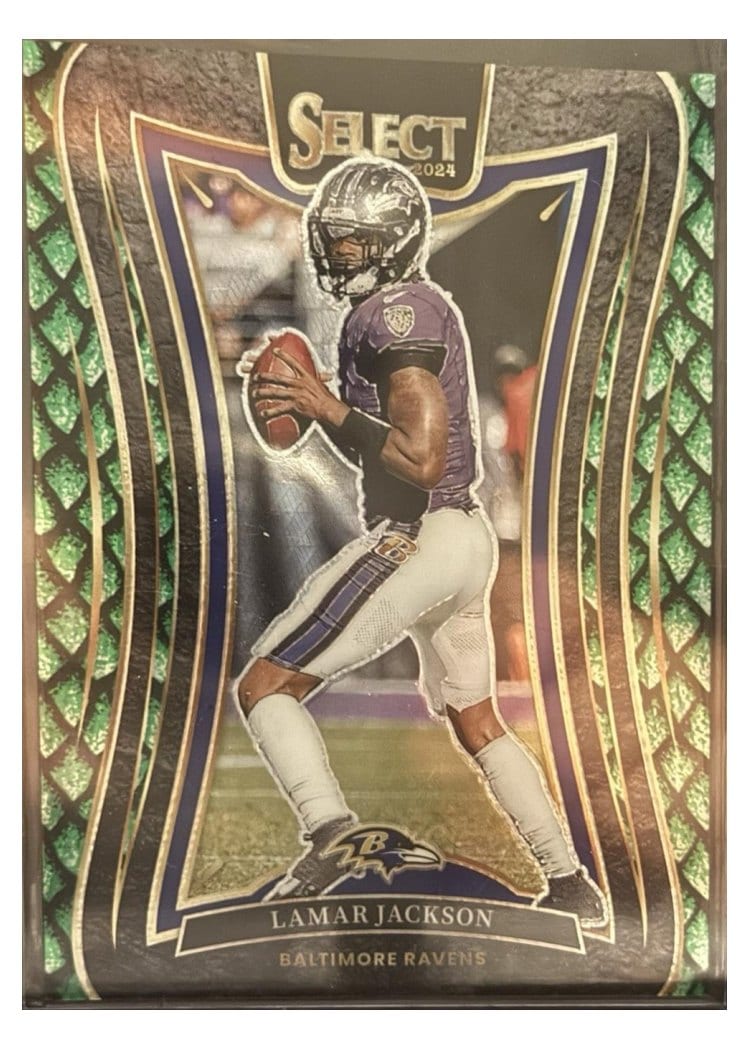 2024 Panini Select Base Set Lamar Jackson #386 card