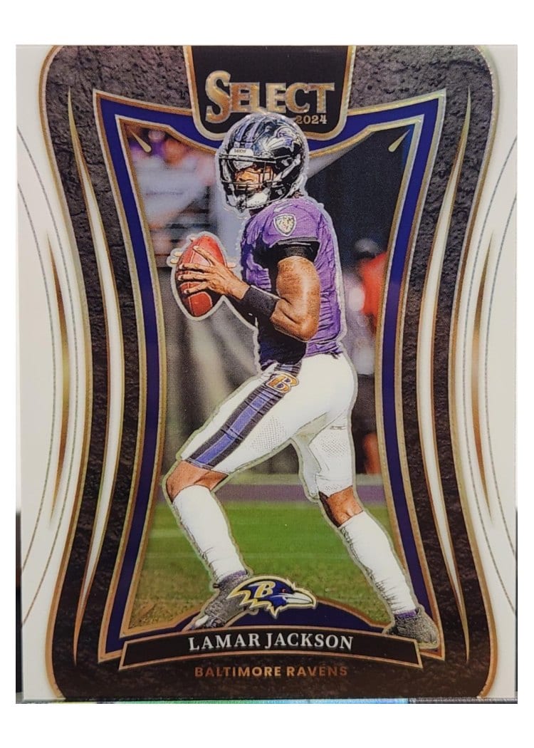 2024 Panini Select Base Set Lamar Jackson #386 card