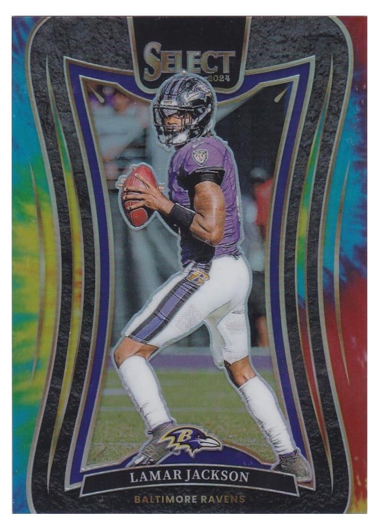 2024 Panini Select Base Set Lamar Jackson #386 card