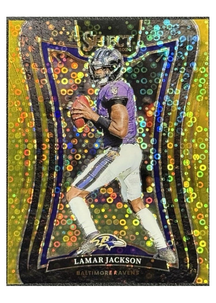 2024 Panini Select Base Set Lamar Jackson #386 card