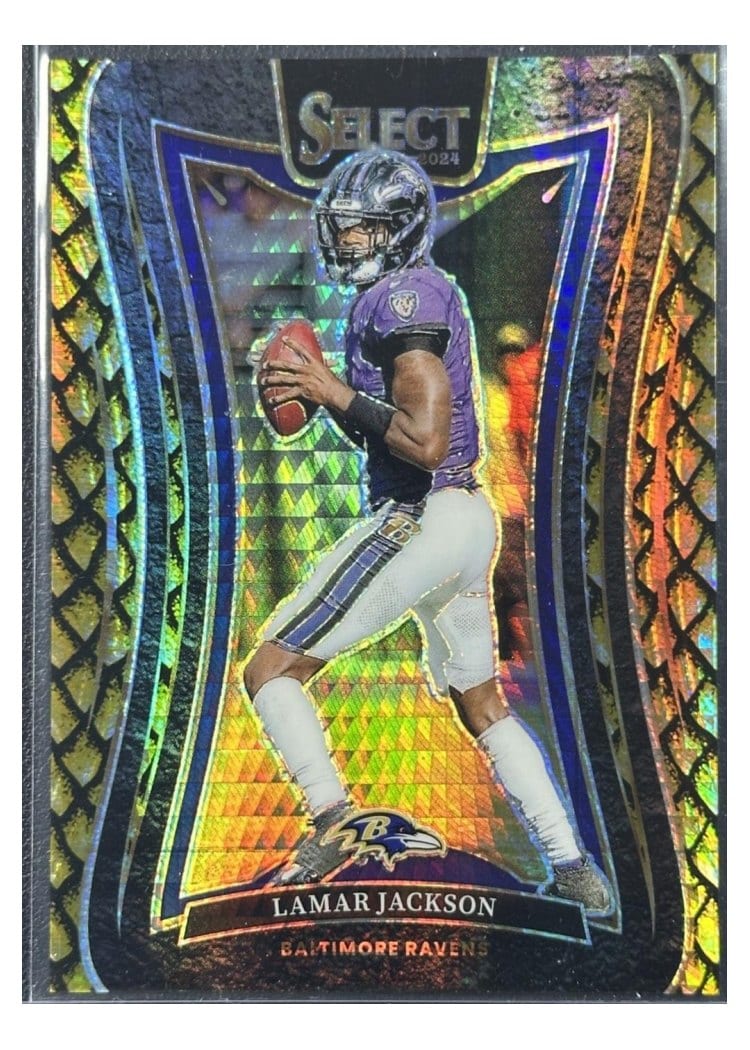 2024 Panini Select Base Set Lamar Jackson #386 card