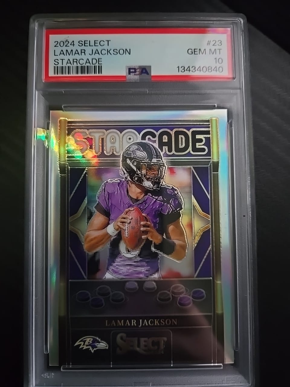 2024 Panini Select Starcade Lamar Jackson #23 card