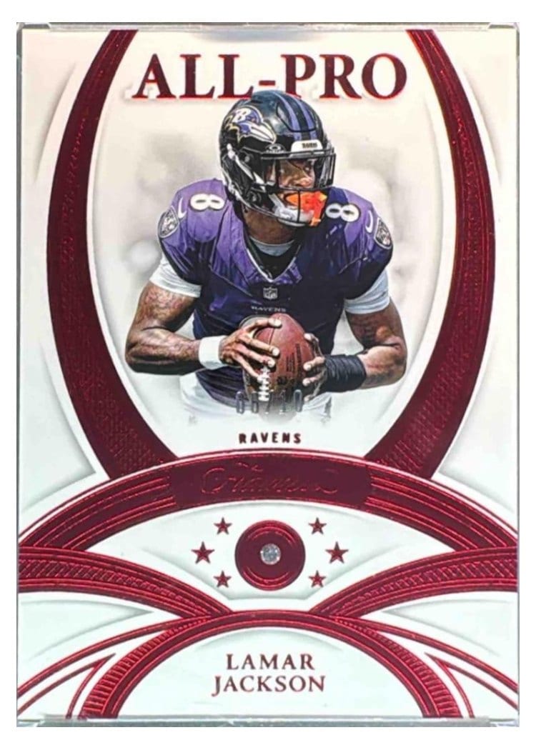 2025 Panini Flawless All-Pro Gem Lamar Jackson #1 card