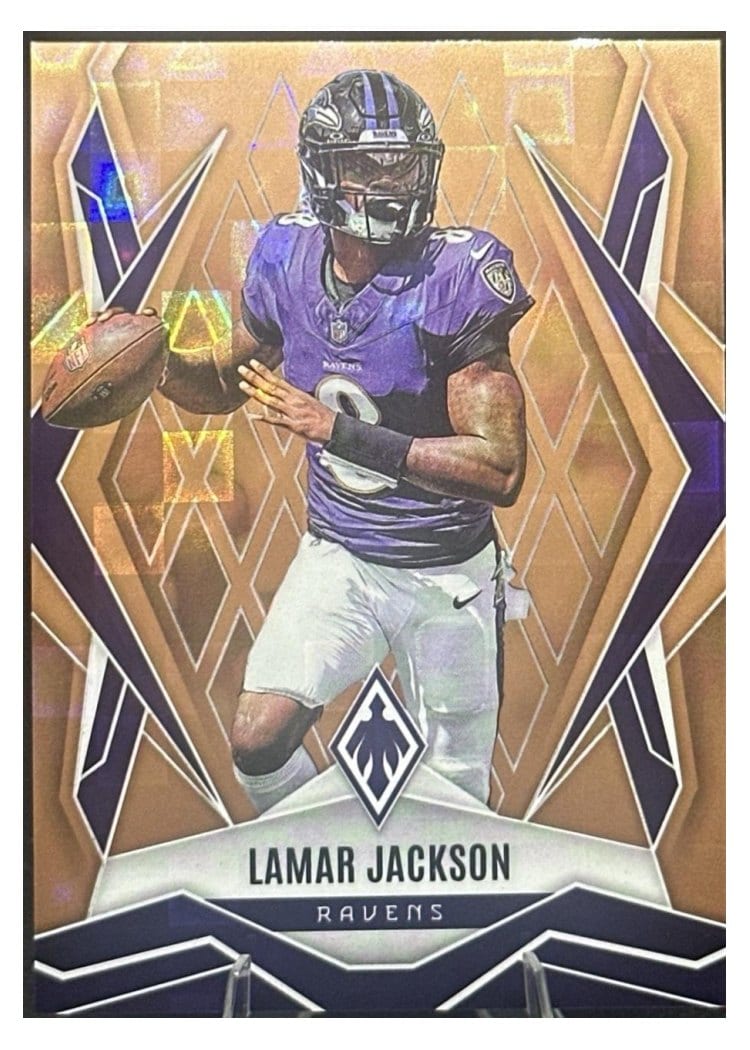 2025 Panini Phoenix Base Set Lamar Jackson #144 card