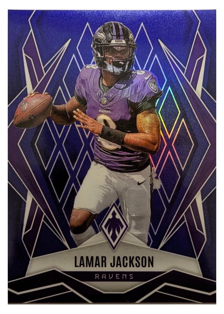 2025 Panini Phoenix Base Set Lamar Jackson #144 card