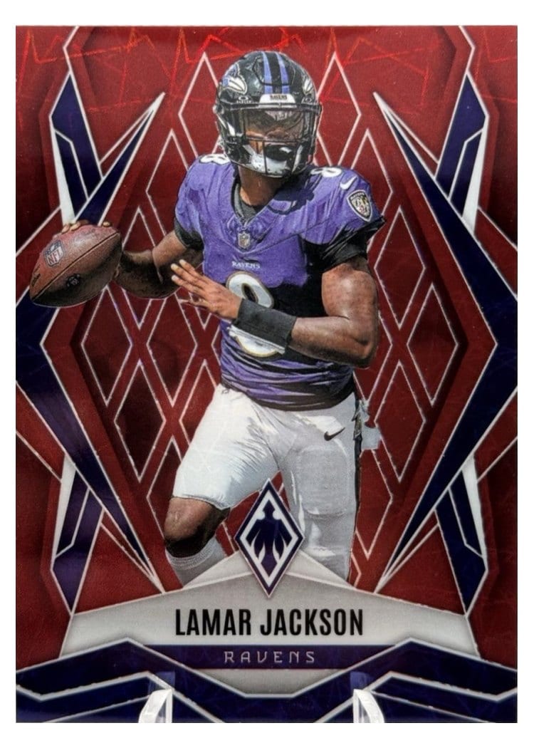 2025 Panini Phoenix Base Set Lamar Jackson #144 card