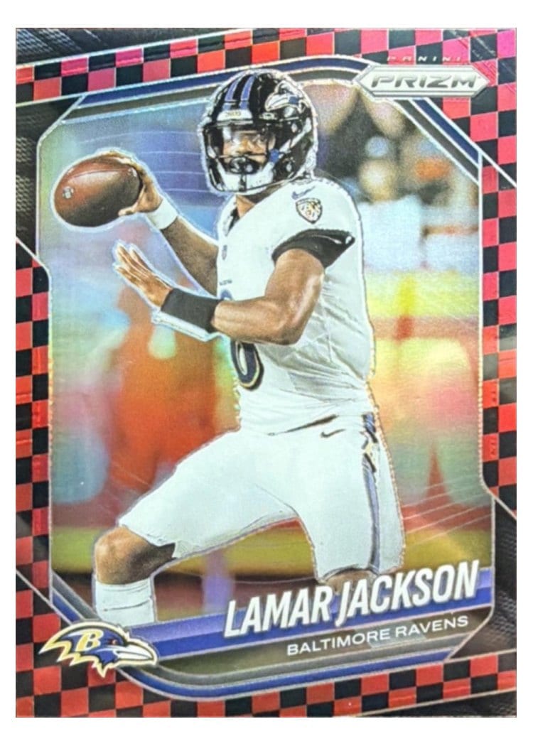 2025 Panini Prizm Base Set Lamar Jackson #78 card