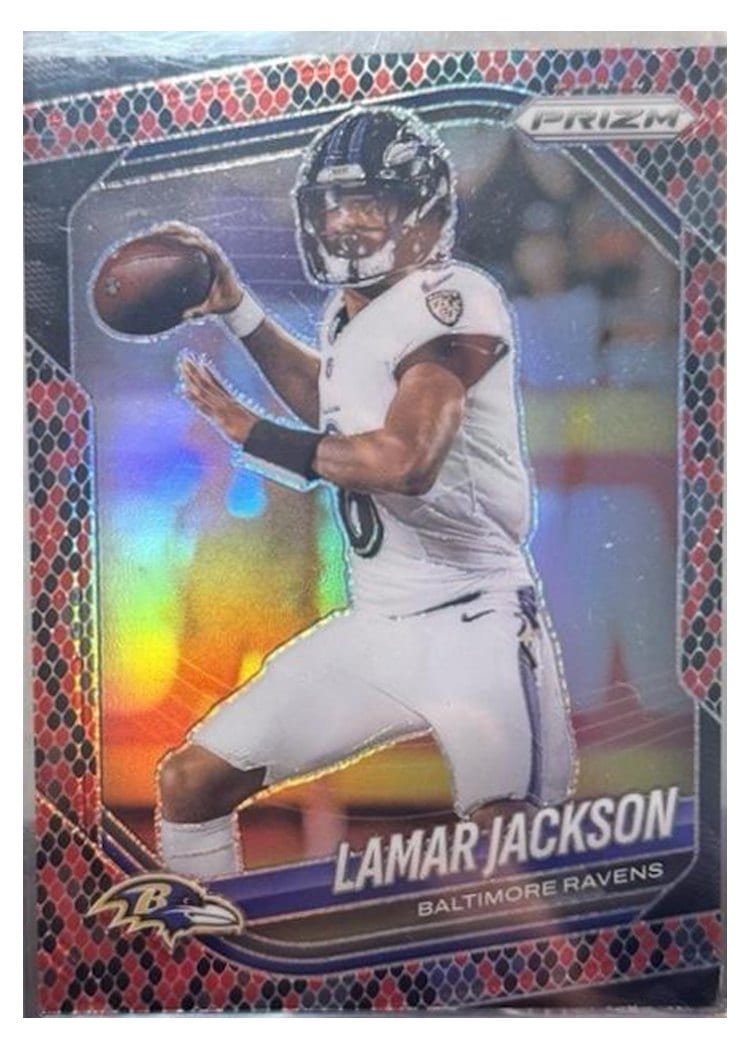 2025 Panini Prizm Base Set Lamar Jackson #78 card