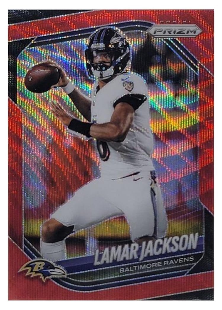 2025 Panini Prizm Base Set Lamar Jackson #78 card