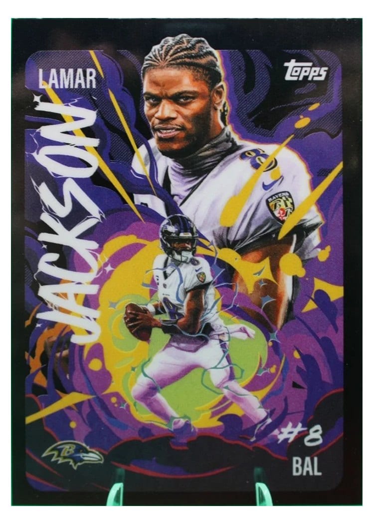 2025 Topps Chrome Ultra Violet Lamar Jackson #UV-11 card