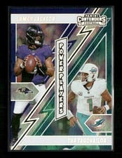 2024 Panini Contenders Power Players Lamar Jackson / Tua Tagovailoa #2 card