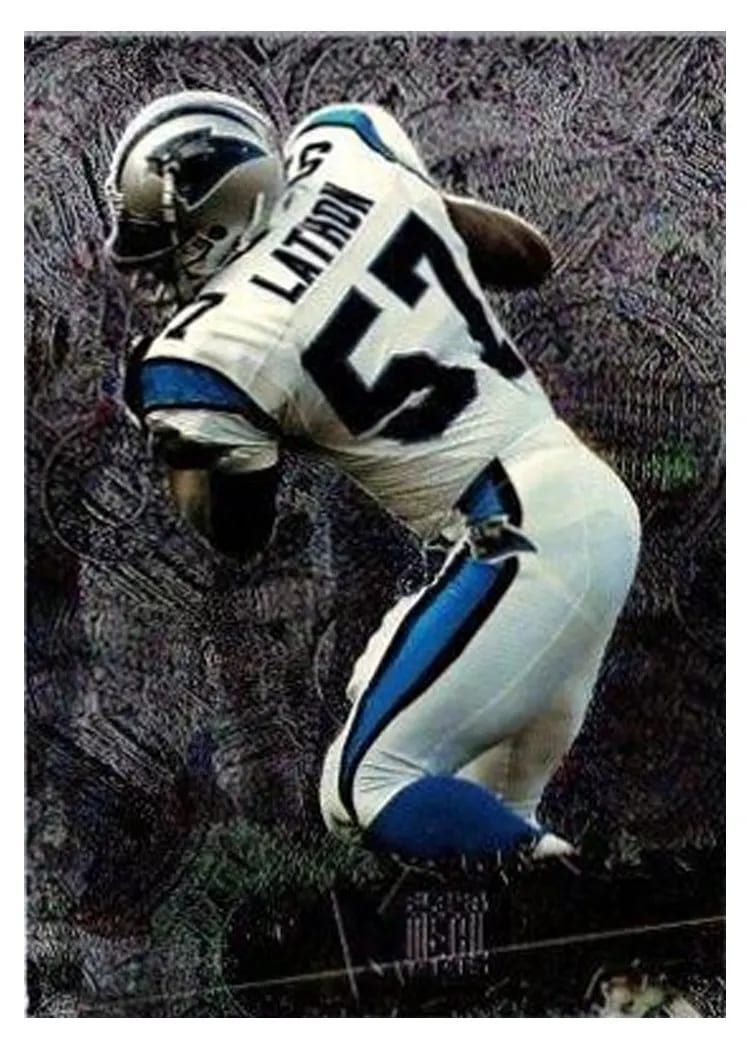 1996 Fleer Metal Lamar Lathon #19PM card