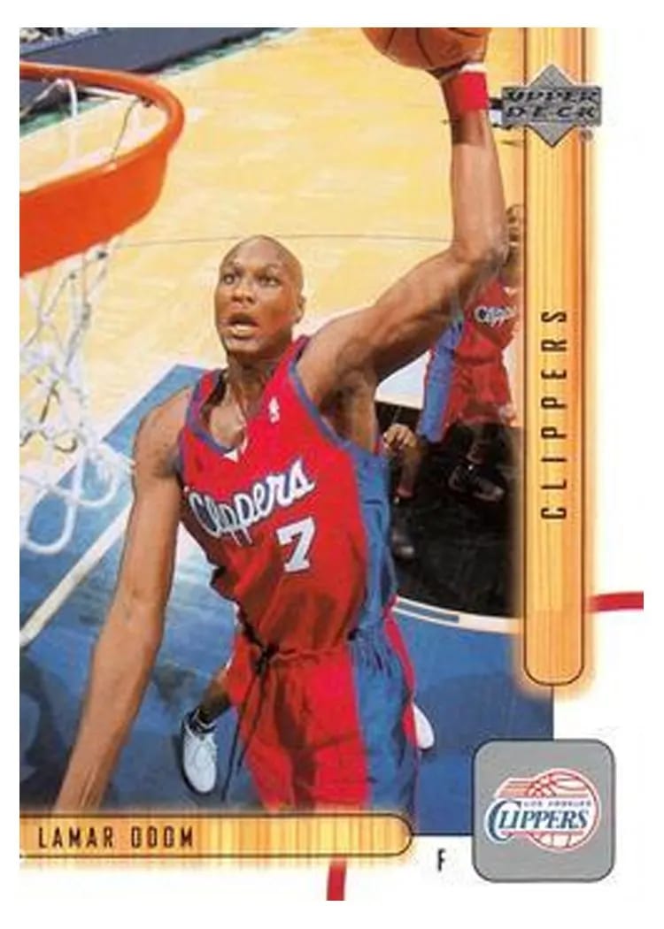 2001 Upper Deck Lamar Odom #69 card