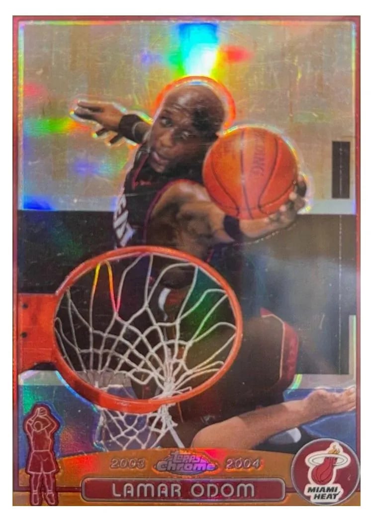 2003 Topps Chrome Lamar Odom #98 card