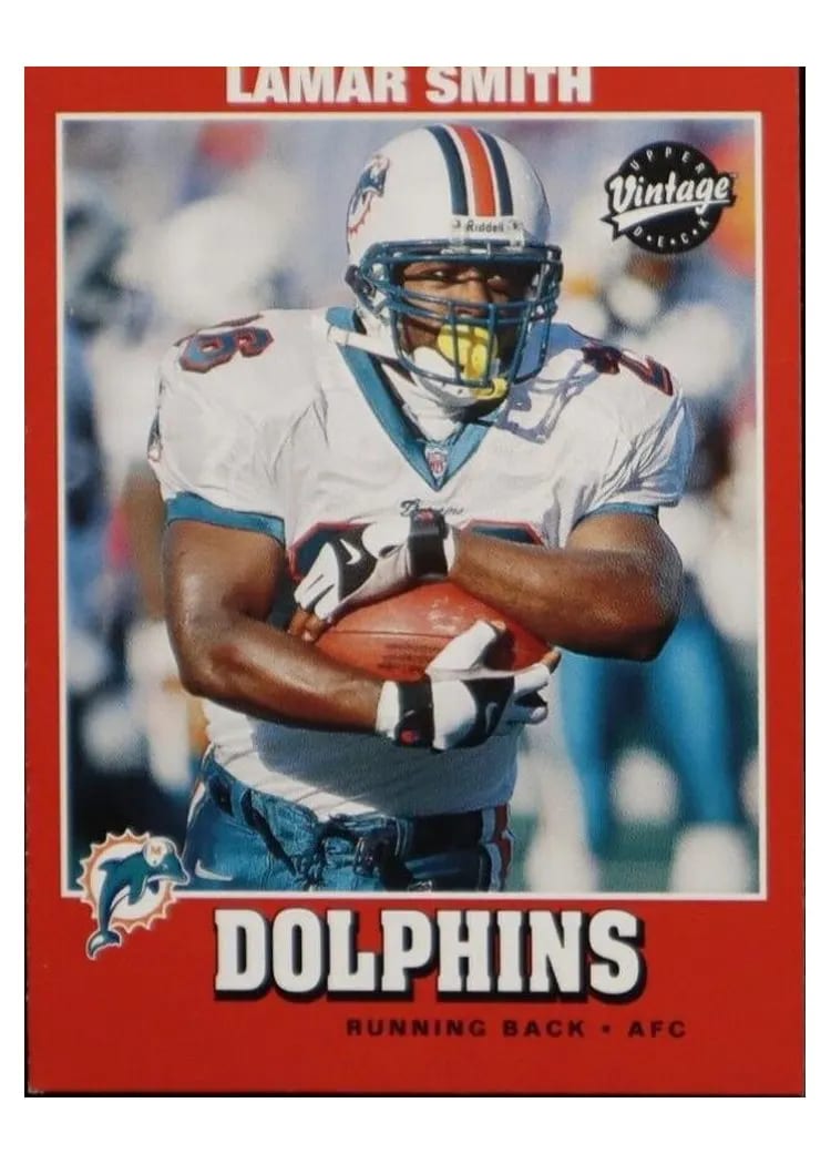 2001 Upper Deck Vintage Lamar Smith #87 card