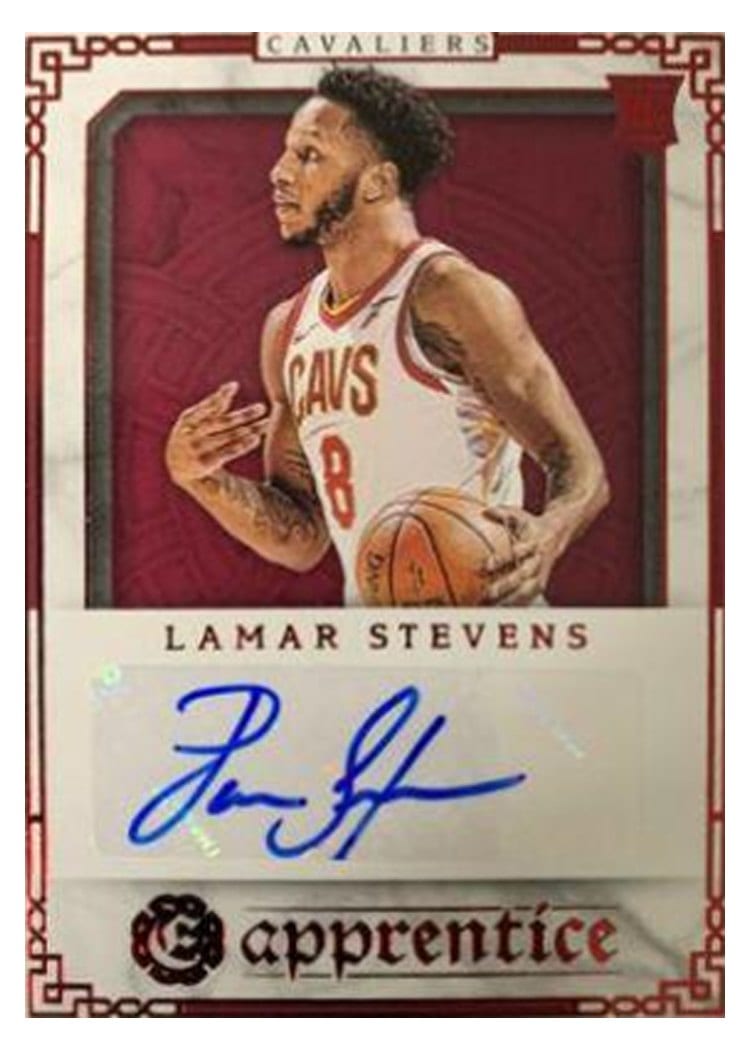 2020-21 Panini Chronicles Apprentice Signatures Lamar Stevens #APR-LST card