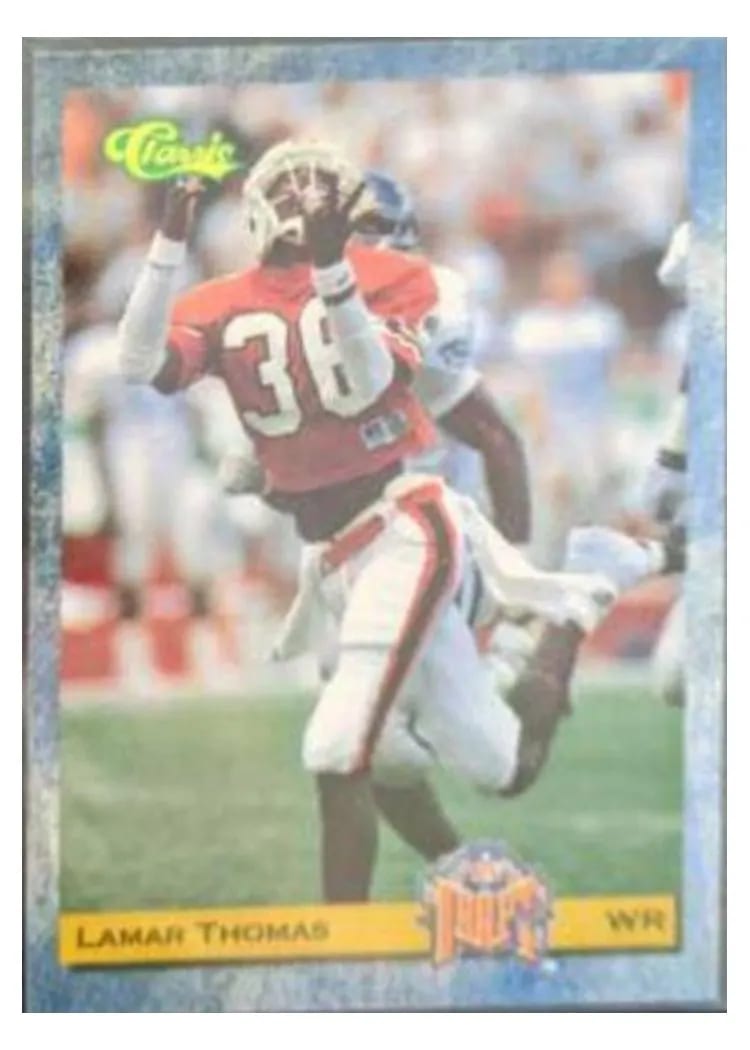 1993 Classic Lamar Thomas #52 card