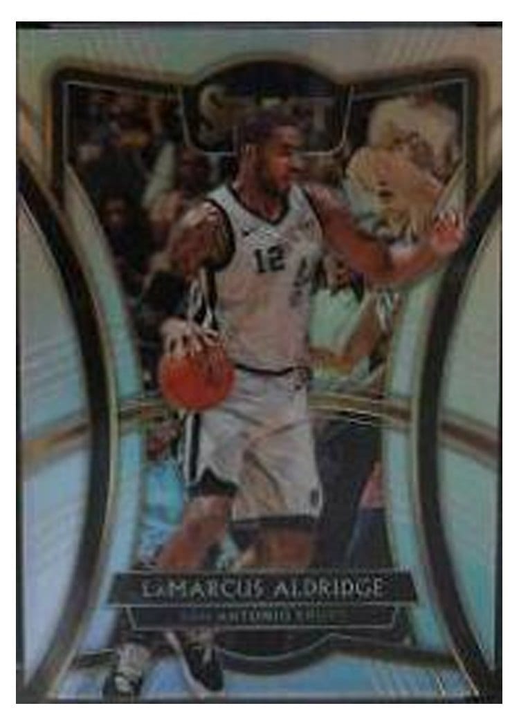 2019-20 Panini Select Base Set LaMarcus Aldridge Silver Prizm #153 card