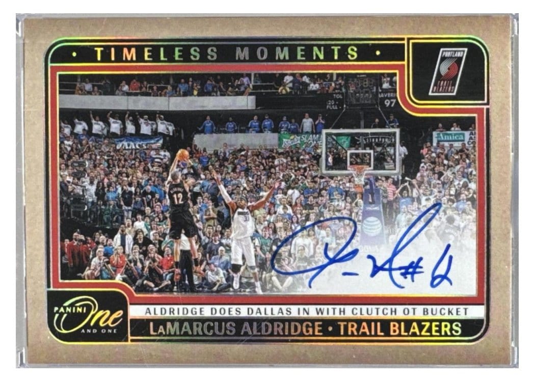 2024-25 Panini One and One Timeless Moments Autographs Set LaMarcus Aldridge #27 card
