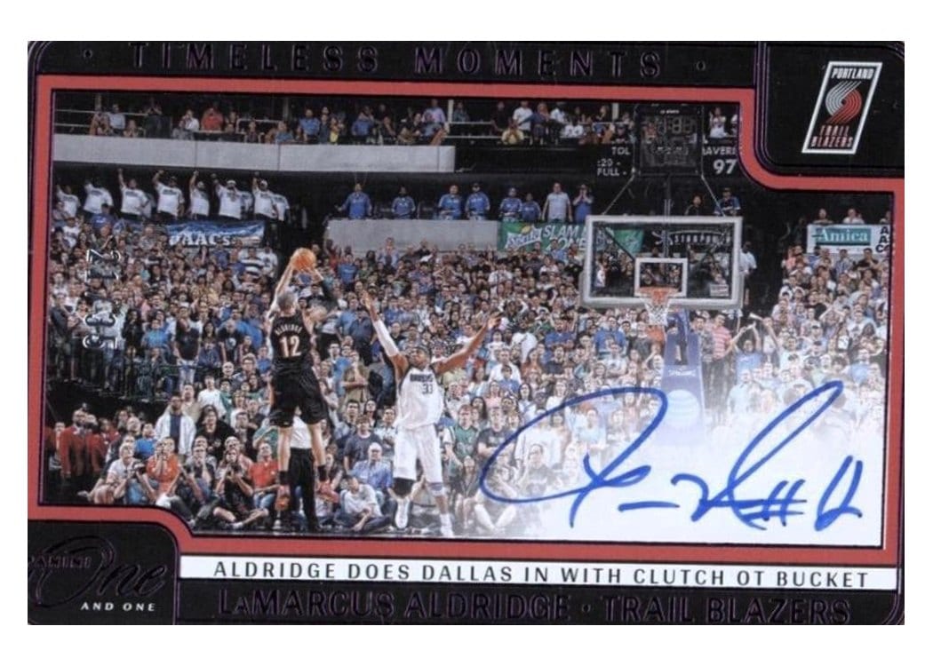 2024-25 Panini One and One Timeless Moments Autographs Set LaMarcus Aldridge #27 card
