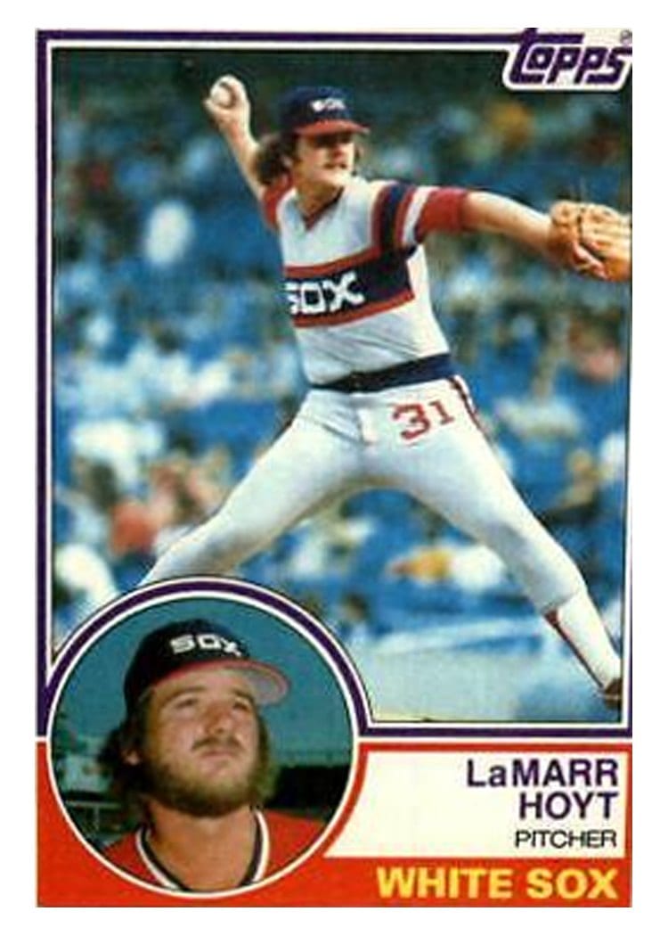 1983 Topps LaMarr Hoyt #618 card