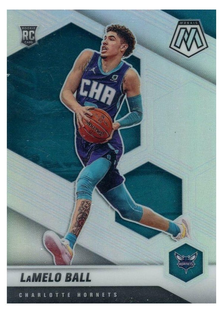 2020 Panini Mosaic LaMelo Ball #202 card