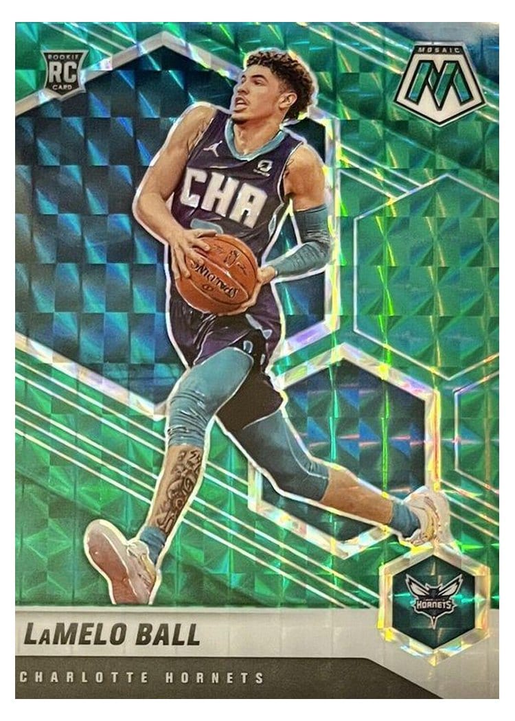 2020 Panini Mosaic LaMelo Ball #202 card