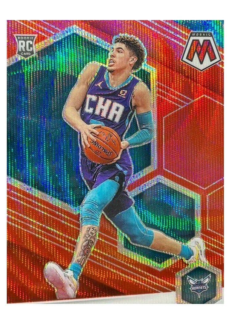 2020 Panini Mosaic LaMelo Ball #202 card