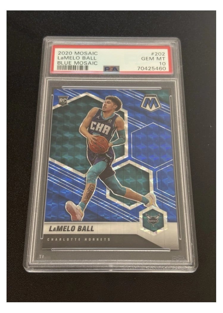 2020 Panini Mosaic LaMelo Ball #202 card