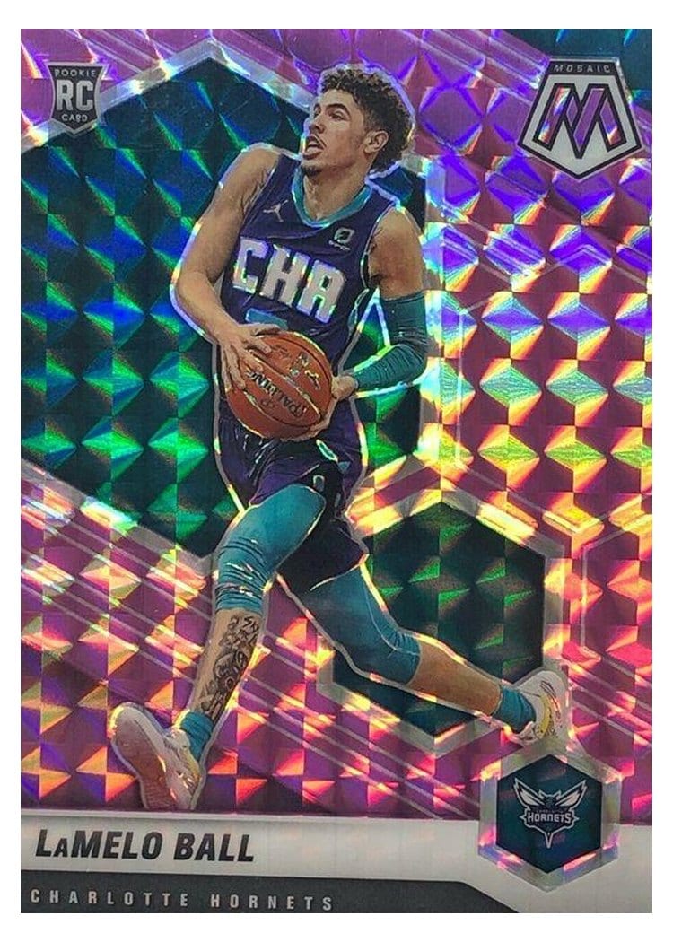 2020 Panini Mosaic LaMelo Ball #202 card