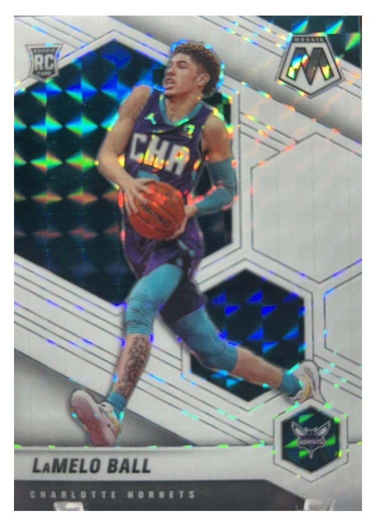 2020 Panini Mosaic LaMelo Ball #202 card