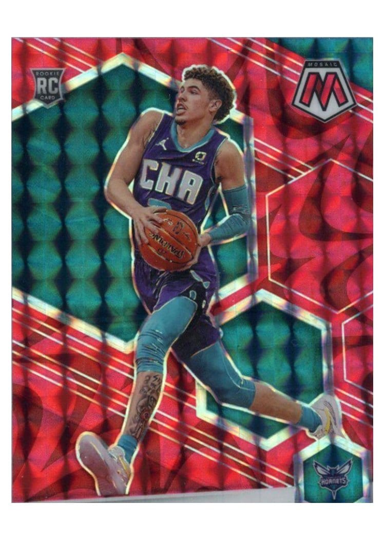 2020 Panini Mosaic LaMelo Ball #202 card