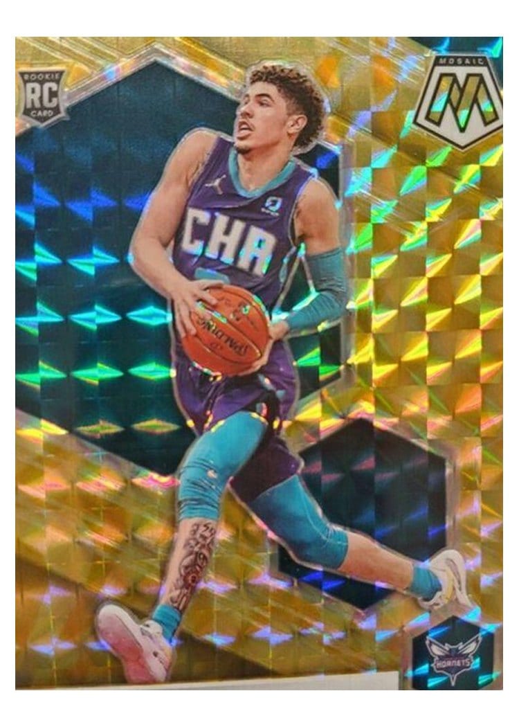 2020 Panini Mosaic LaMelo Ball #202 card