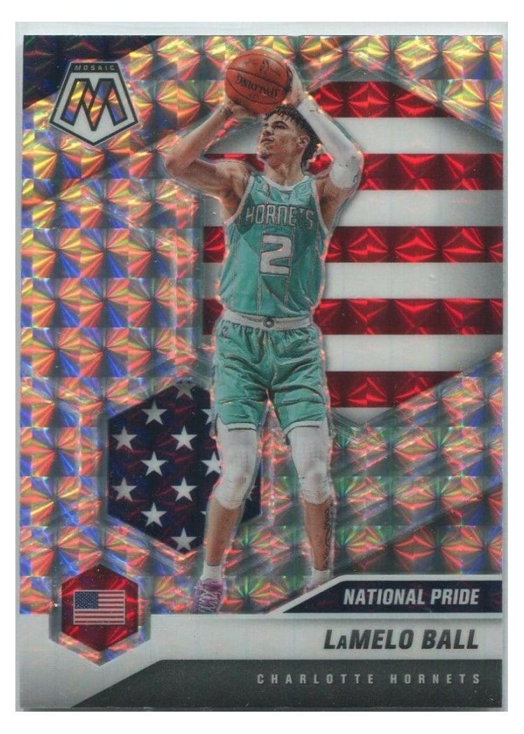 2020 Panini Mosaic LaMelo Ball #257 card