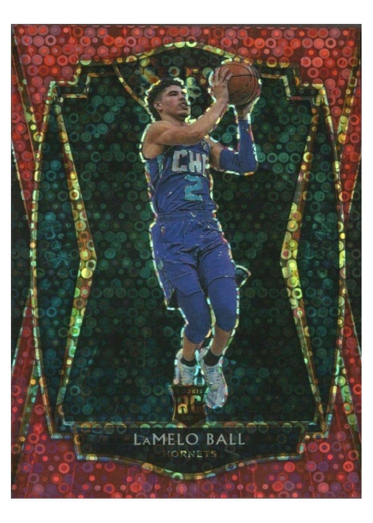 2020 Panini Select LaMelo Ball Red Disco Prizm #183 card