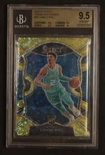 2020 Panini Select LaMelo Ball Gold Disco Prizm #63 card