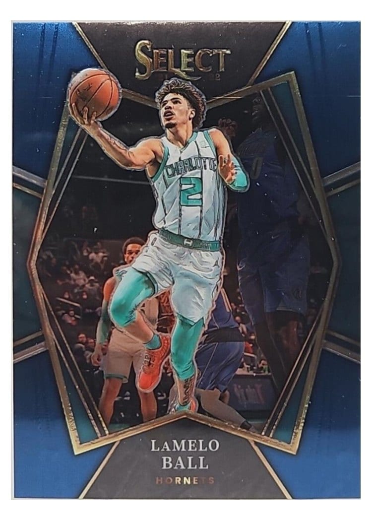 2021-22 Panini Select Base Set LaMelo Ball Blue Retail #185 card