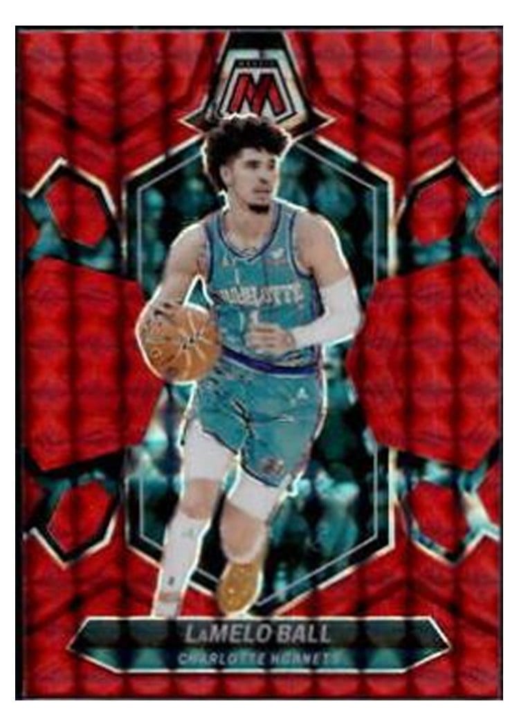 2023-24 Panini Mosaic Base Set LaMelo Ball Red #122 card