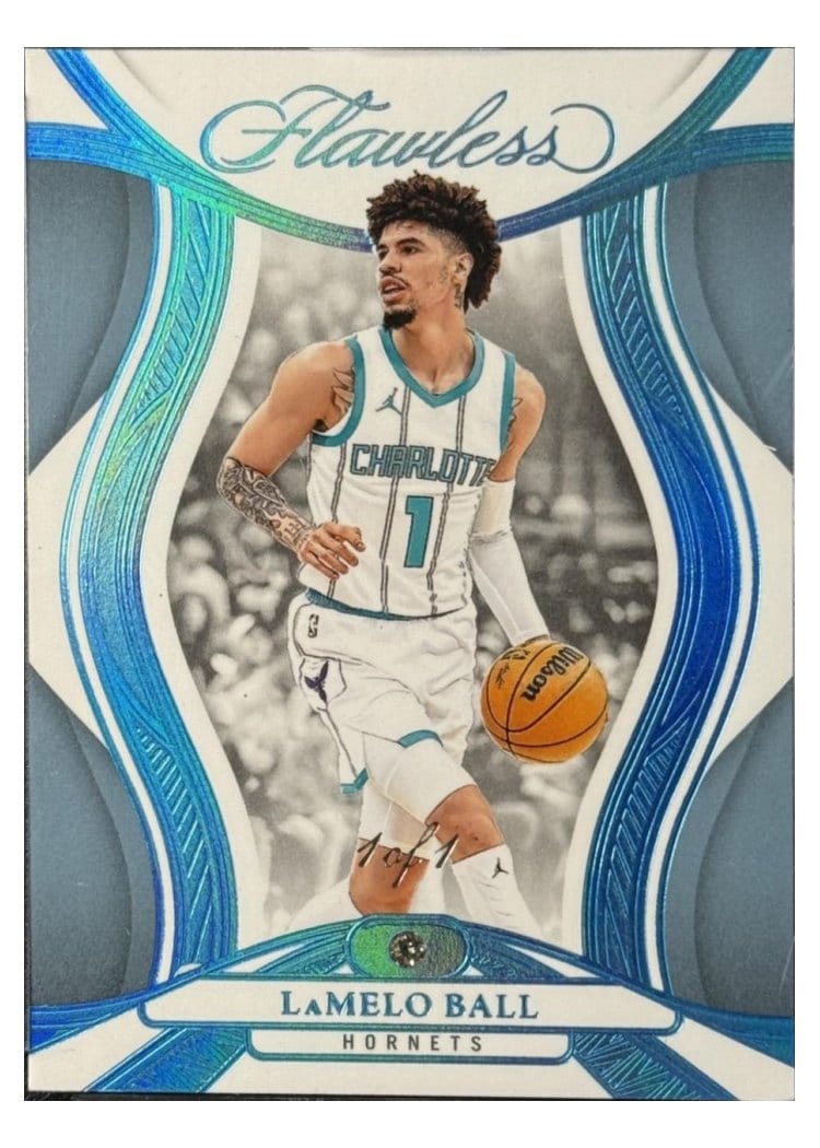 2024-25 Panini Flawless Base Gems LaMelo Ball #37 card